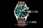 IWS Factory The Best Replica IWC Big Pilot's Chronograph Green Dial Men 41MM Swiss Watch